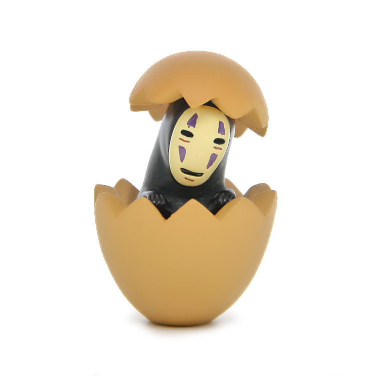 宫崎骏千与千寻超萌蛋中无脸男鸡蛋壳无脸男手办diy园艺造景公仔