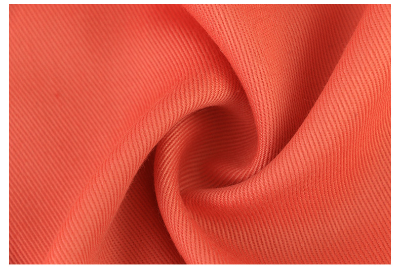 涤棉阻燃防火面料 现货供应 消防桔红面料 阻燃斜纹纱卡