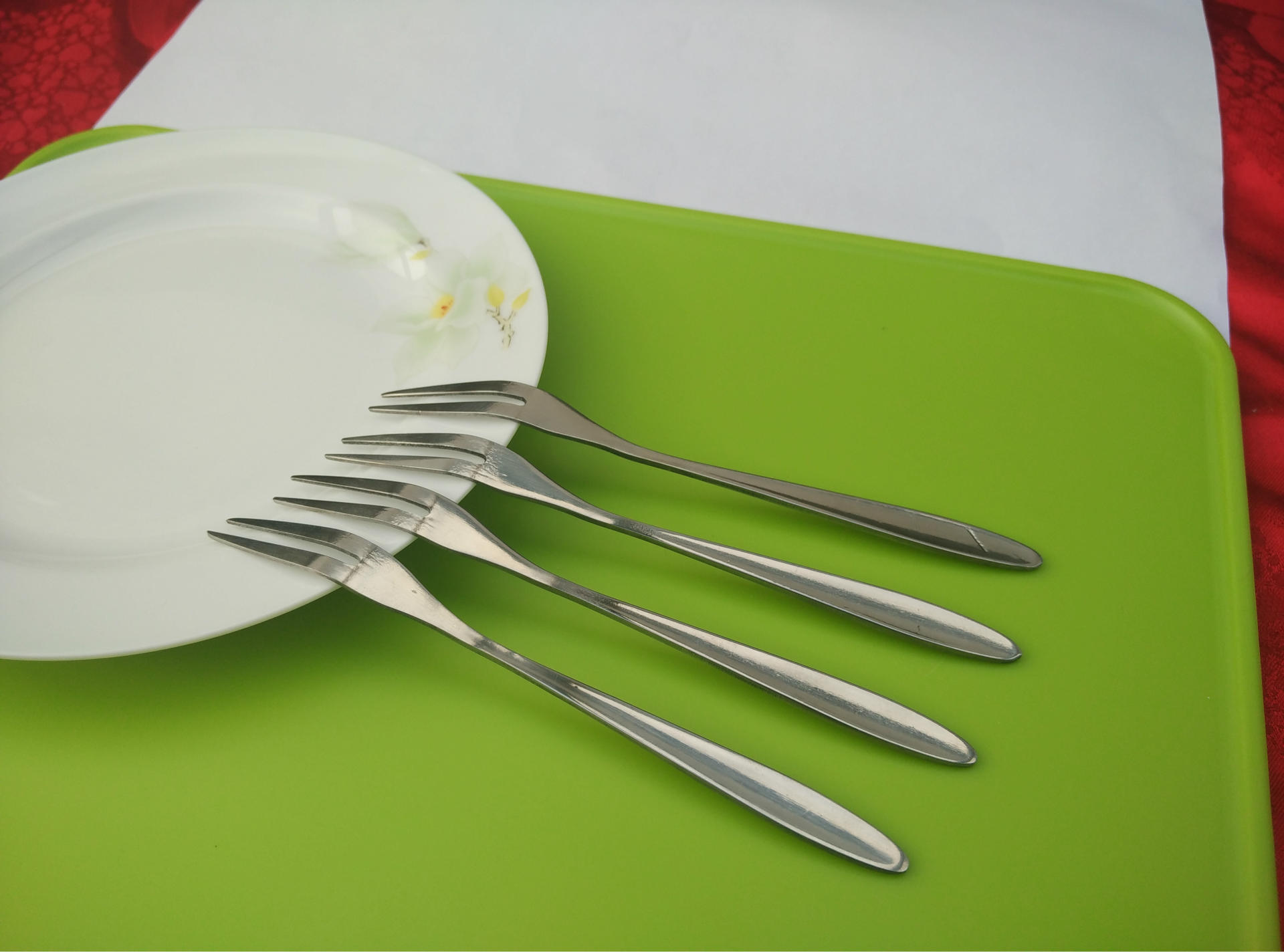 创意环保不锈钢水果叉时尚水果签 韩式水果小叉子 单个可售