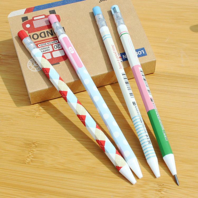 天卓tm01060超粗写不断儿童环保铅笔 带卷笔刀 2.0自动铅笔批发