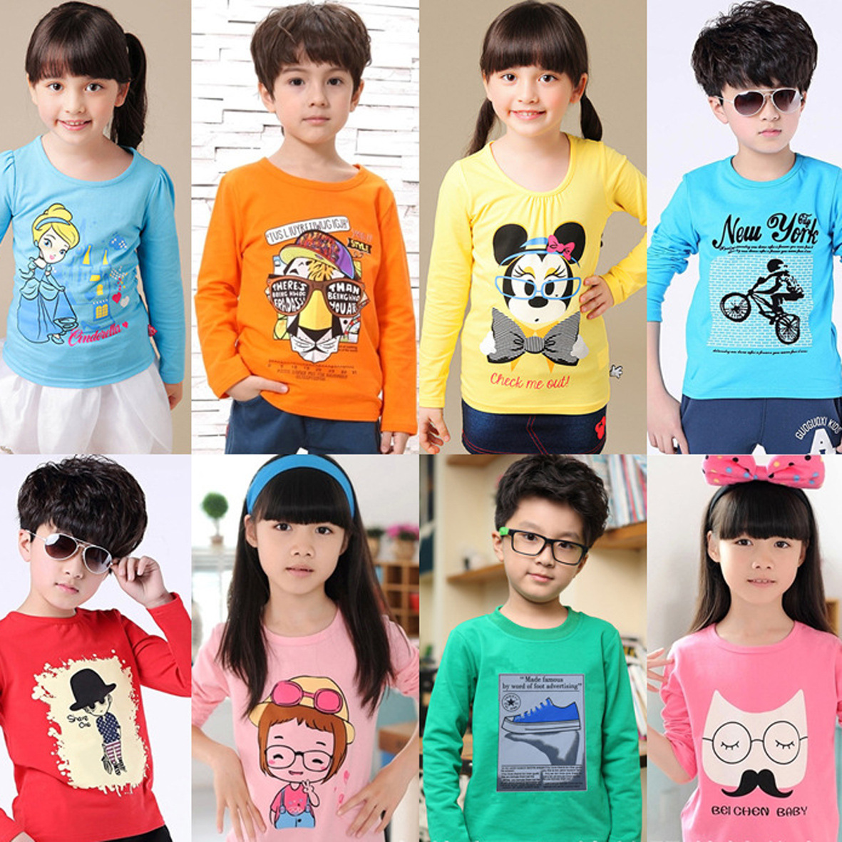 外贸市场进货批发童装 1-5元地摊货源 广州服装长袖t恤尾货批发网