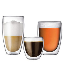 高硼硅隔热保温蛋形双层玻璃杯吹制双壁冷饮料果汁牛奶透明咖啡杯