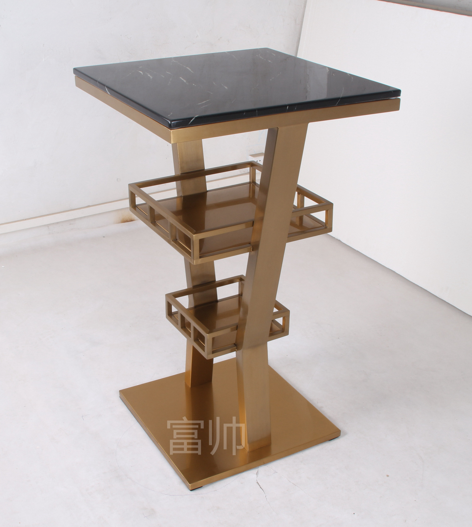 现代时尚拉丝不锈钢吧台高吧台酒吧家具ktv台