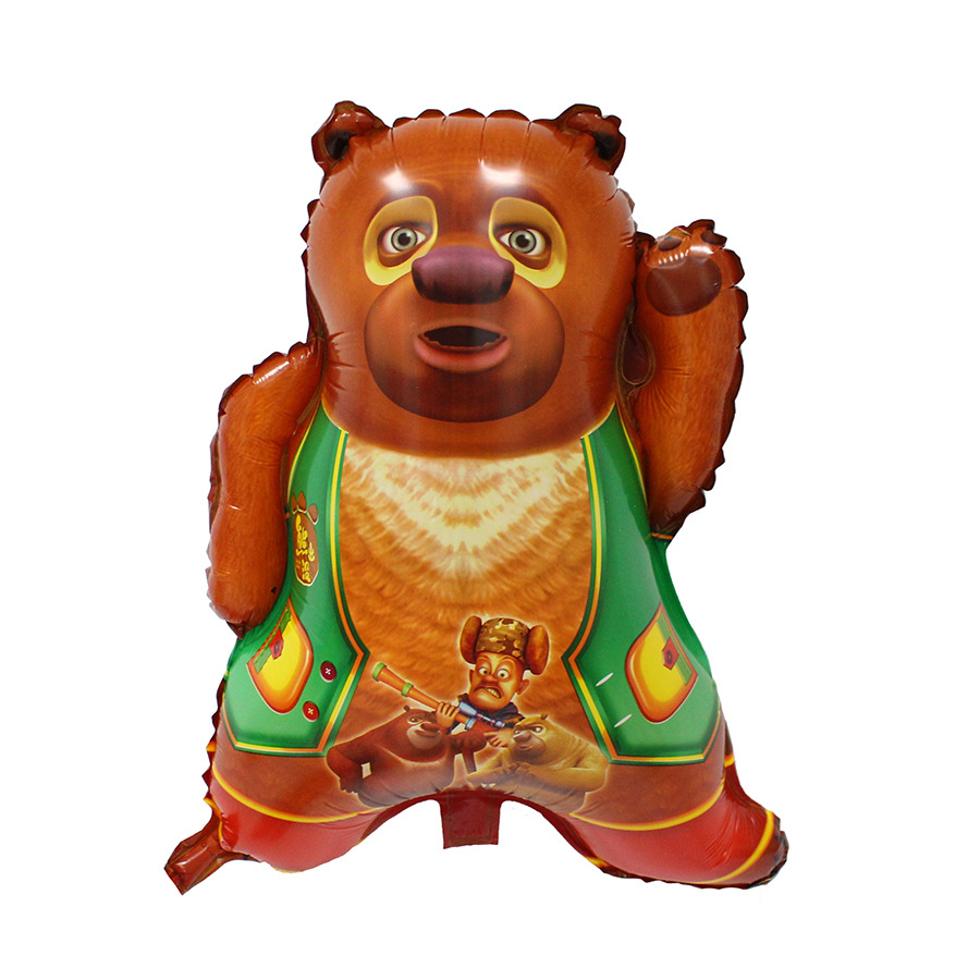 儿童生日派对装饰布置光膜气球 熊出没系列卡通汽球