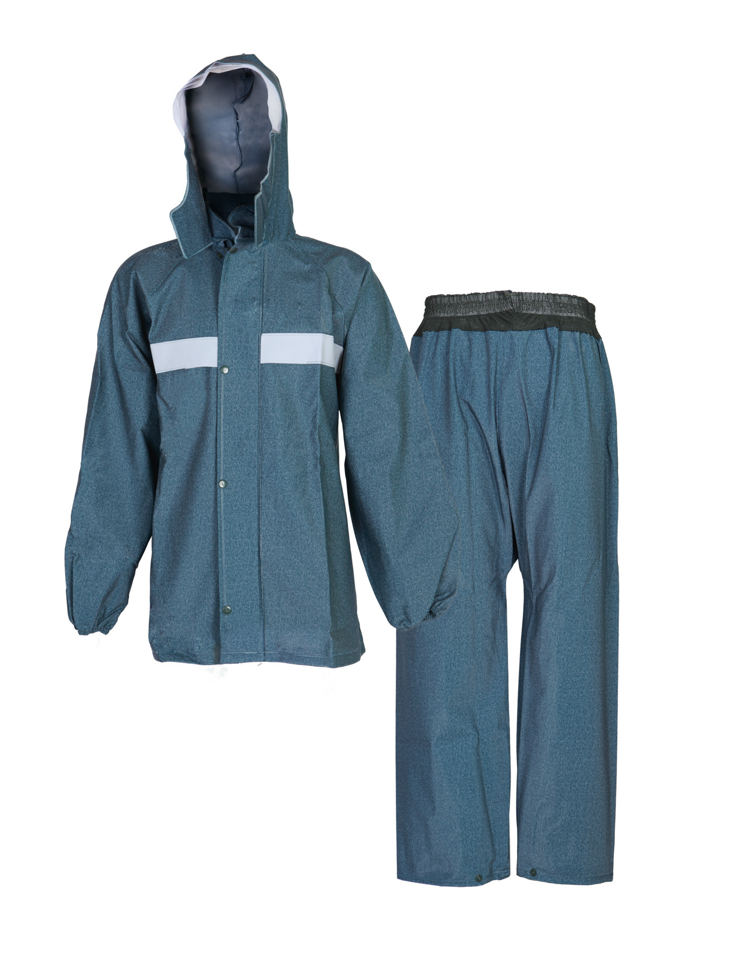 套装户外徒步登山雨衣工地垂钓雨衣高端加厚针织布雨衣一件代发