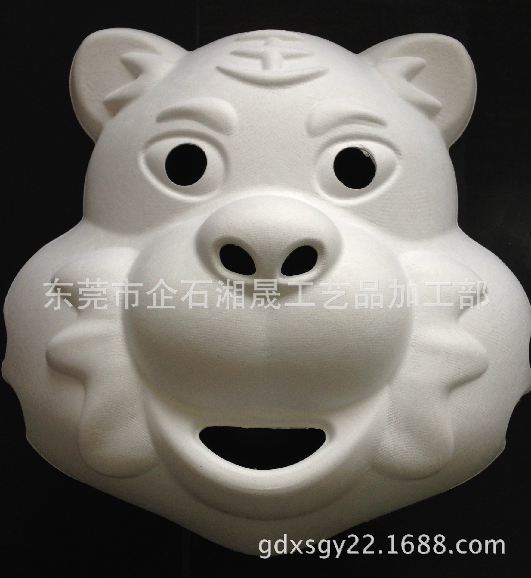 3d环保纸浆面具 纸雕涂色画 家居摆挂件 纸浆工艺品 玩具