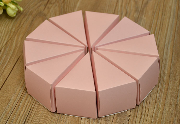 新款大号白卡三角糖果盒 创意婚庆蛋糕喜糖盒 结婚用品糖果纸盒