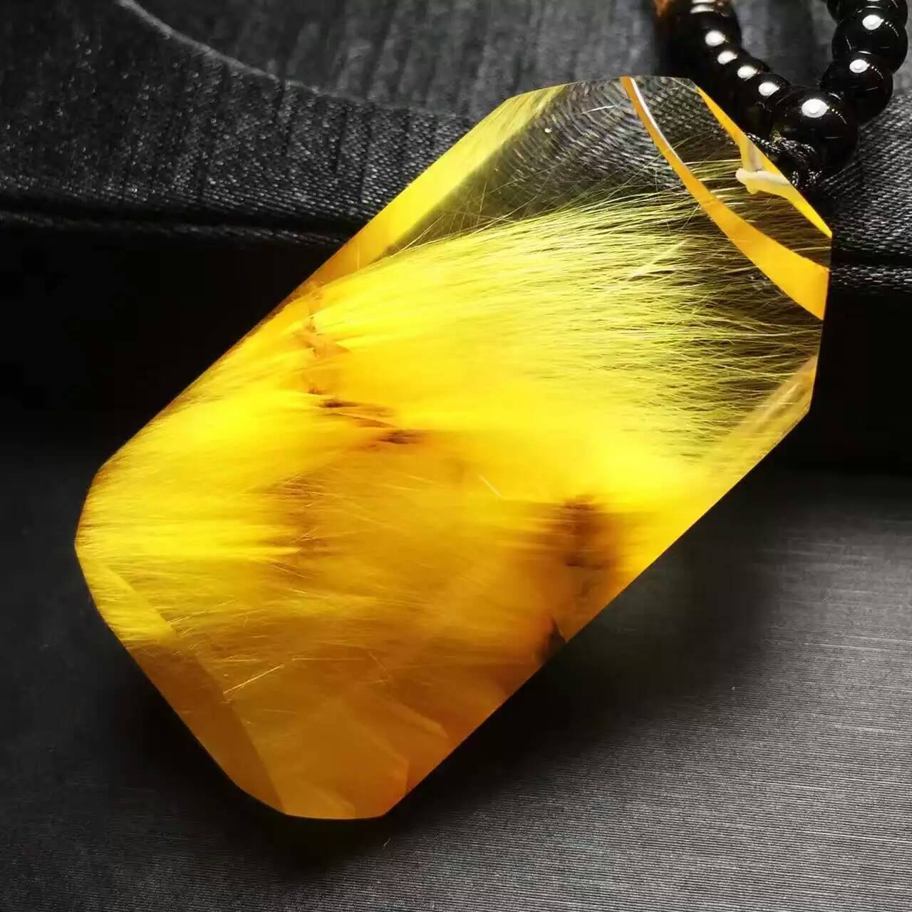 天然金发晶无事牌吊坠3款50.2和63及37.8克招财辟邪