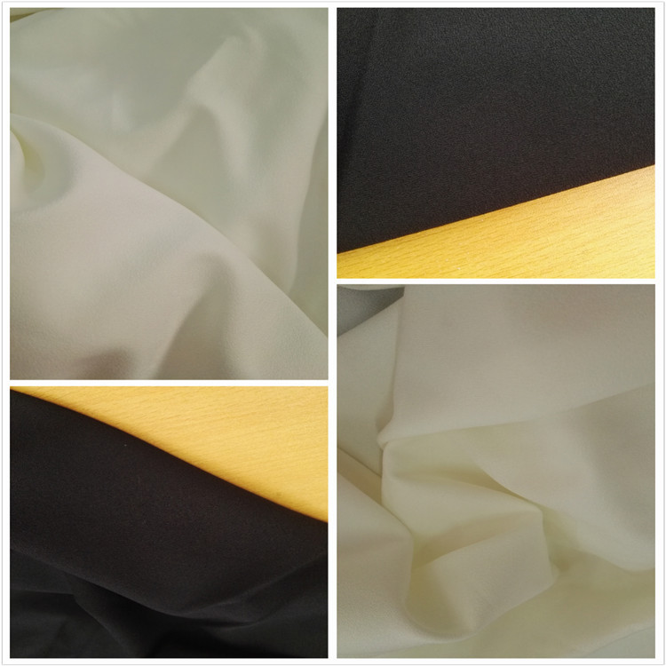 现货黑色100乱麻四面弹 单层不透 弹力乱麻面料裤料职业套装布料