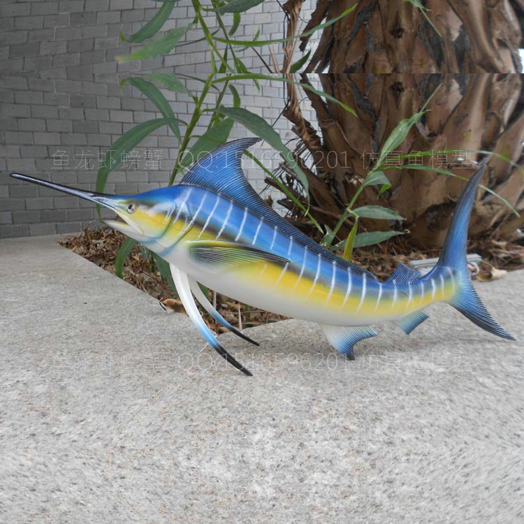 仿真剑鱼模型立体大号海洋鱼动物热带大号剑鱼大型鱼类展厅摆设
