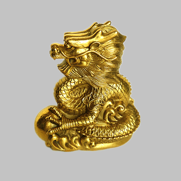 铜龙摆件十二生肖龙吉祥物青龙摆设招财风水家居工艺品摆件