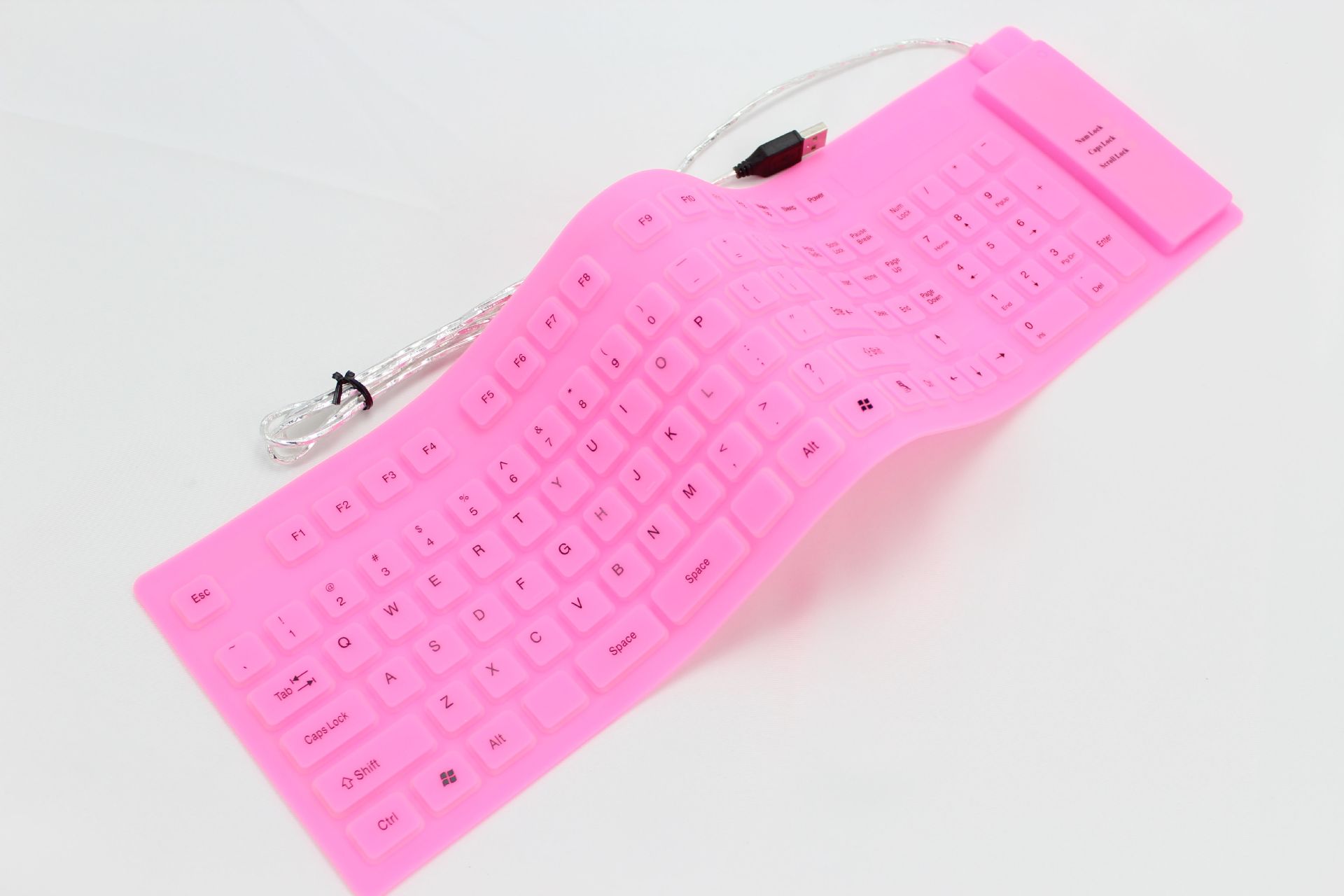 供应新疆地区 静音 防水硅胶键盘 109键 即插即用 防灰尘键盘