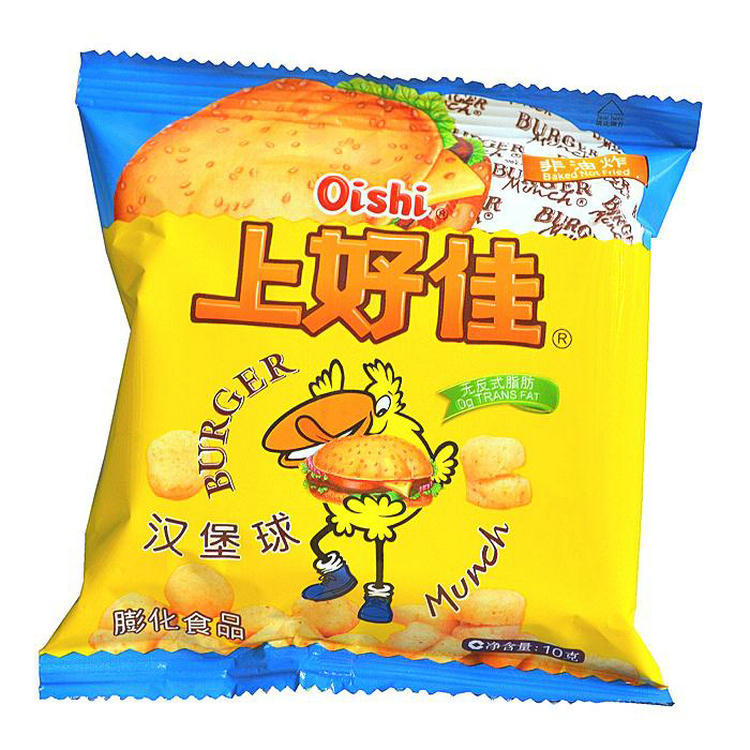 上好佳膨化薯片鲜虾片虾条芝士条6g-7g牛奶小饼零食休闲组合批发