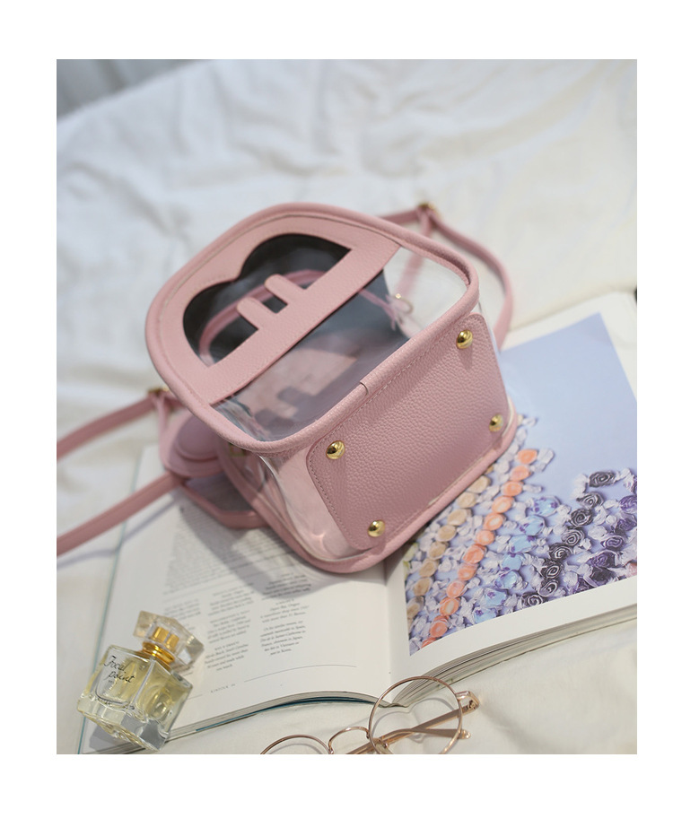 沙滩果冻包2016新款韩版双肩包多用迷你包透明背包包可爱儿