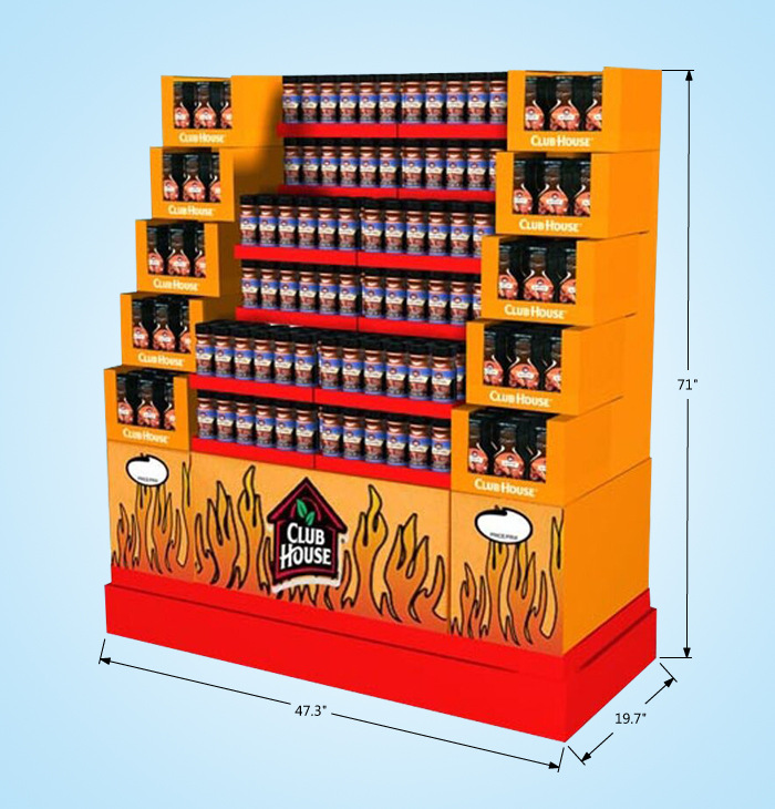 英利印刷厂家直供 超市纸堆头 18年生产经验 质量保障