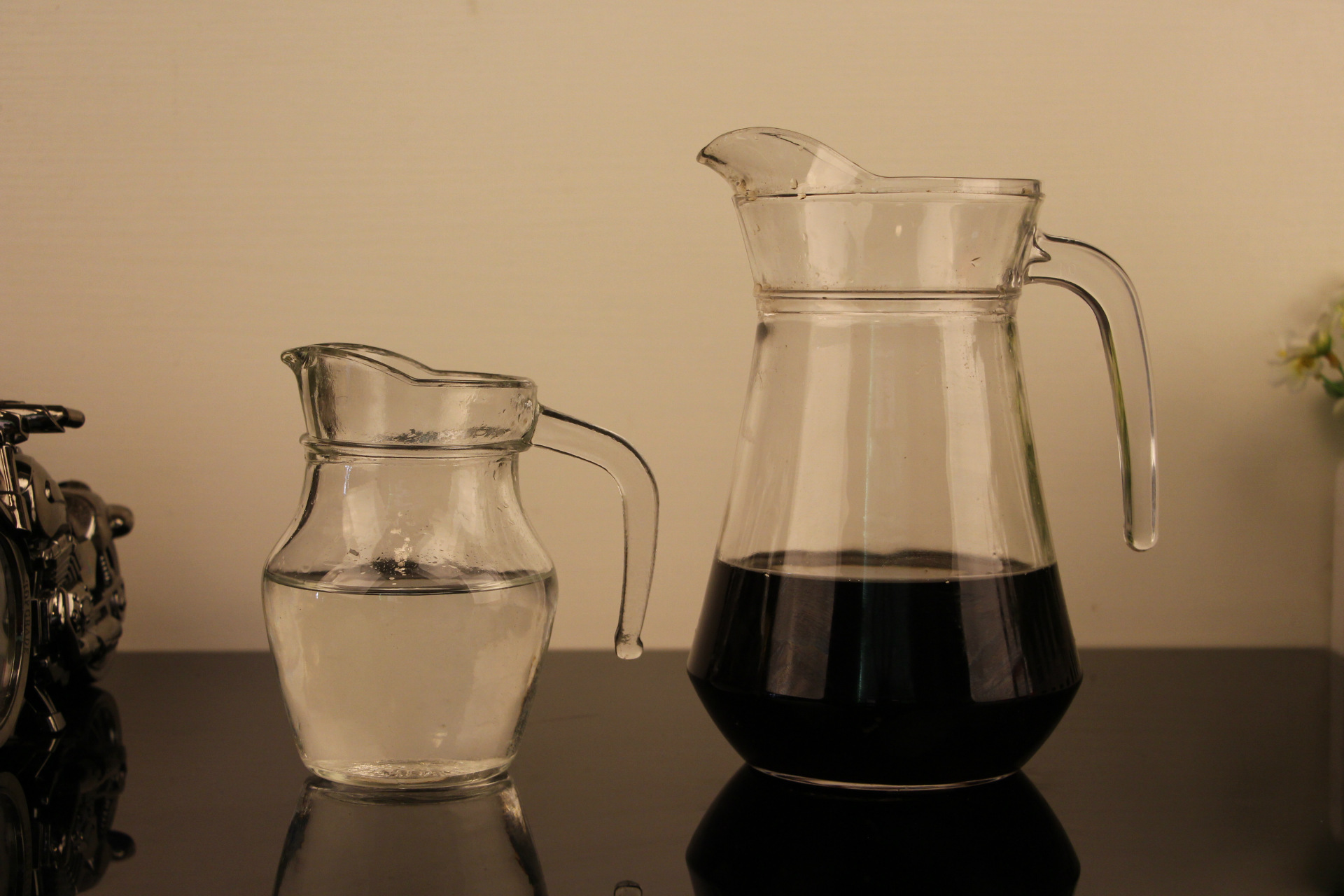 玻璃大扎壶 冷水壶 啤酒扎壶 玻璃扎壶 啤酒壶 1.3l 0.5l