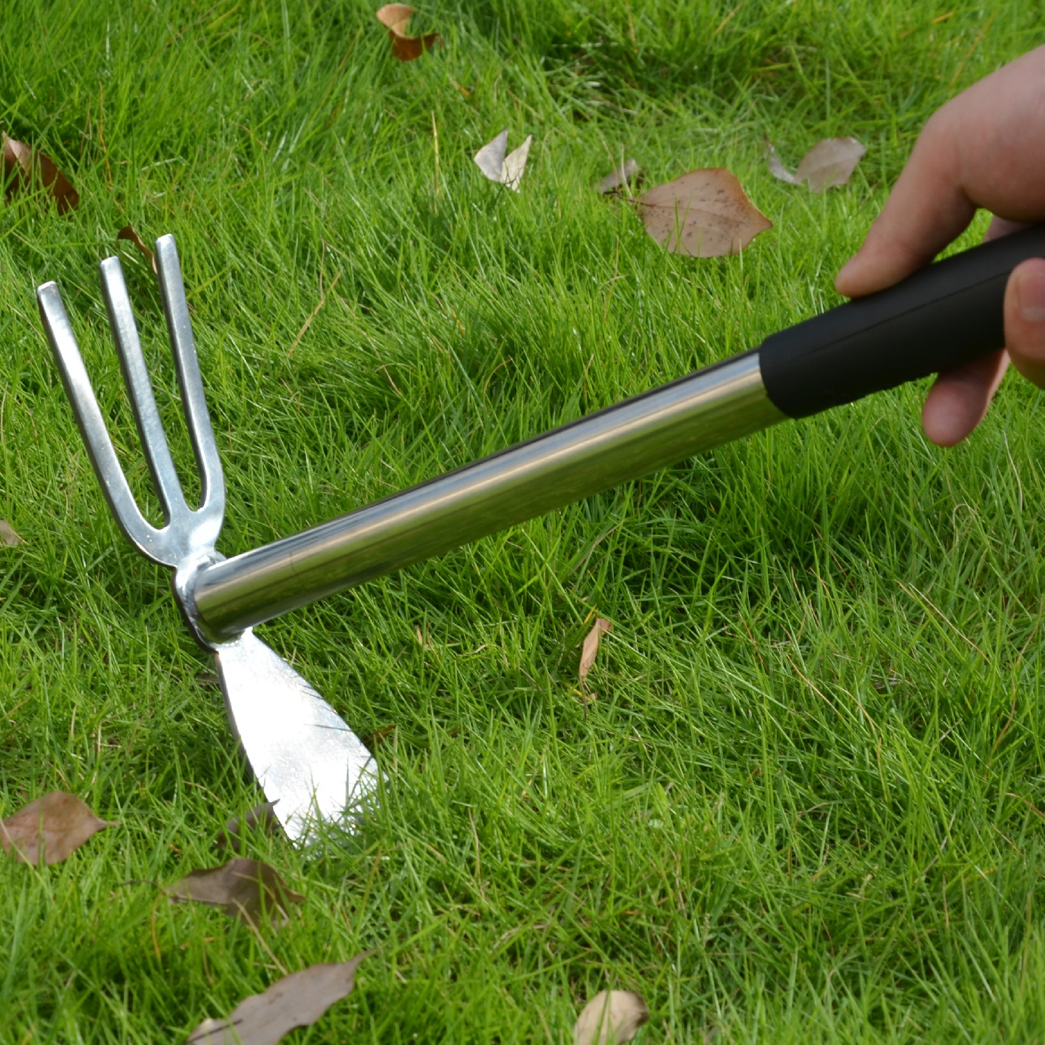 鑫美不锈钢两用锄头,园林锄头,锄地松土小能手!