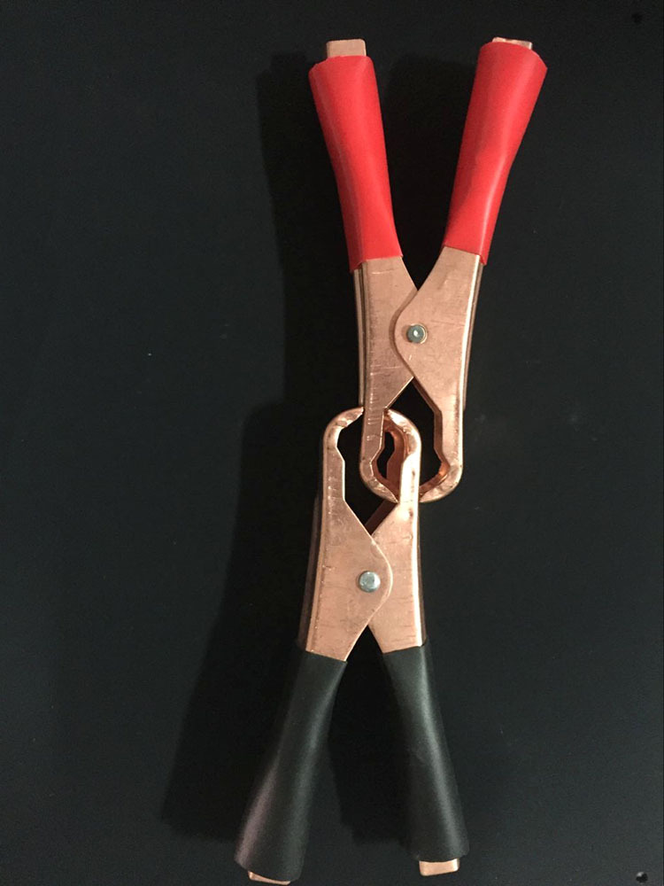 电瓶夹鳄鱼夹纯铜电瓶夹子搭电电瓶夹线电瓶夹子大号电瓶夹子包邮