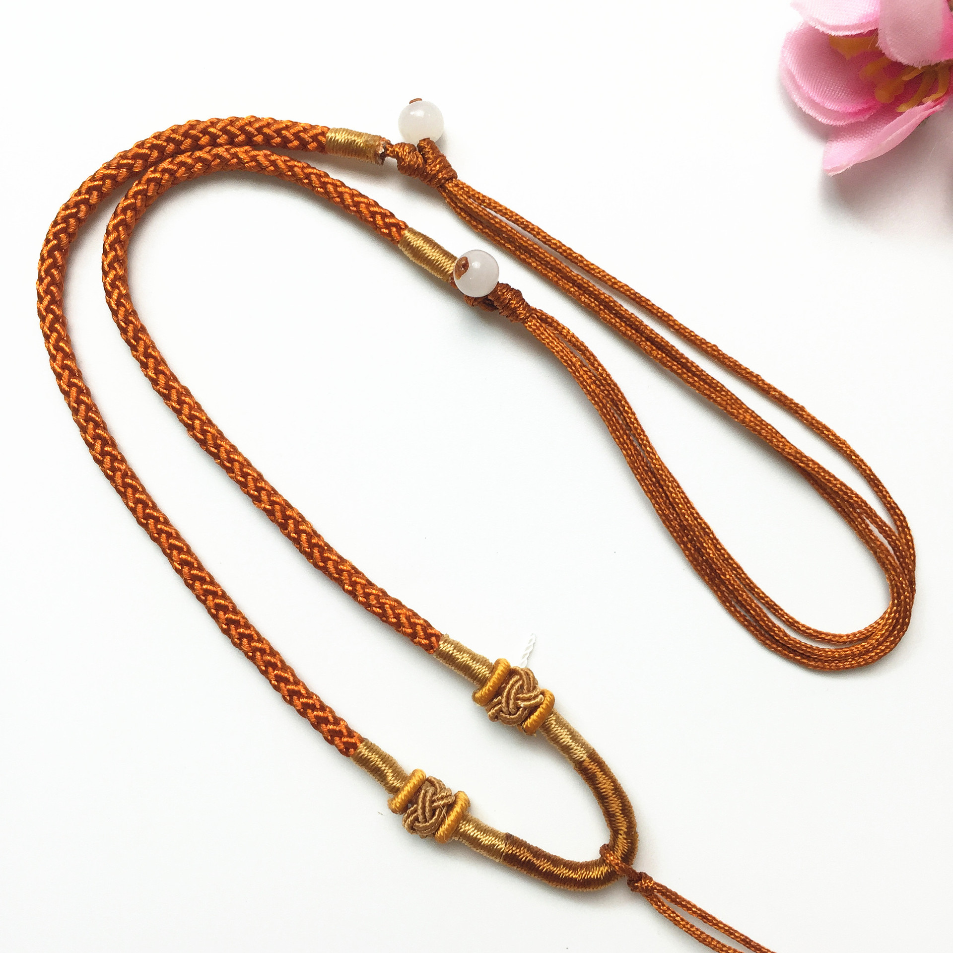 粗款菠萝扣项链绳翡翠玉石吊坠挂绳饰品配件大量厂家批发