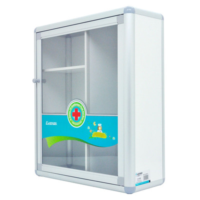 金隆兴b013壁挂式家庭医药箱挂式工厂家用铝合金安全急救箱挂墙式