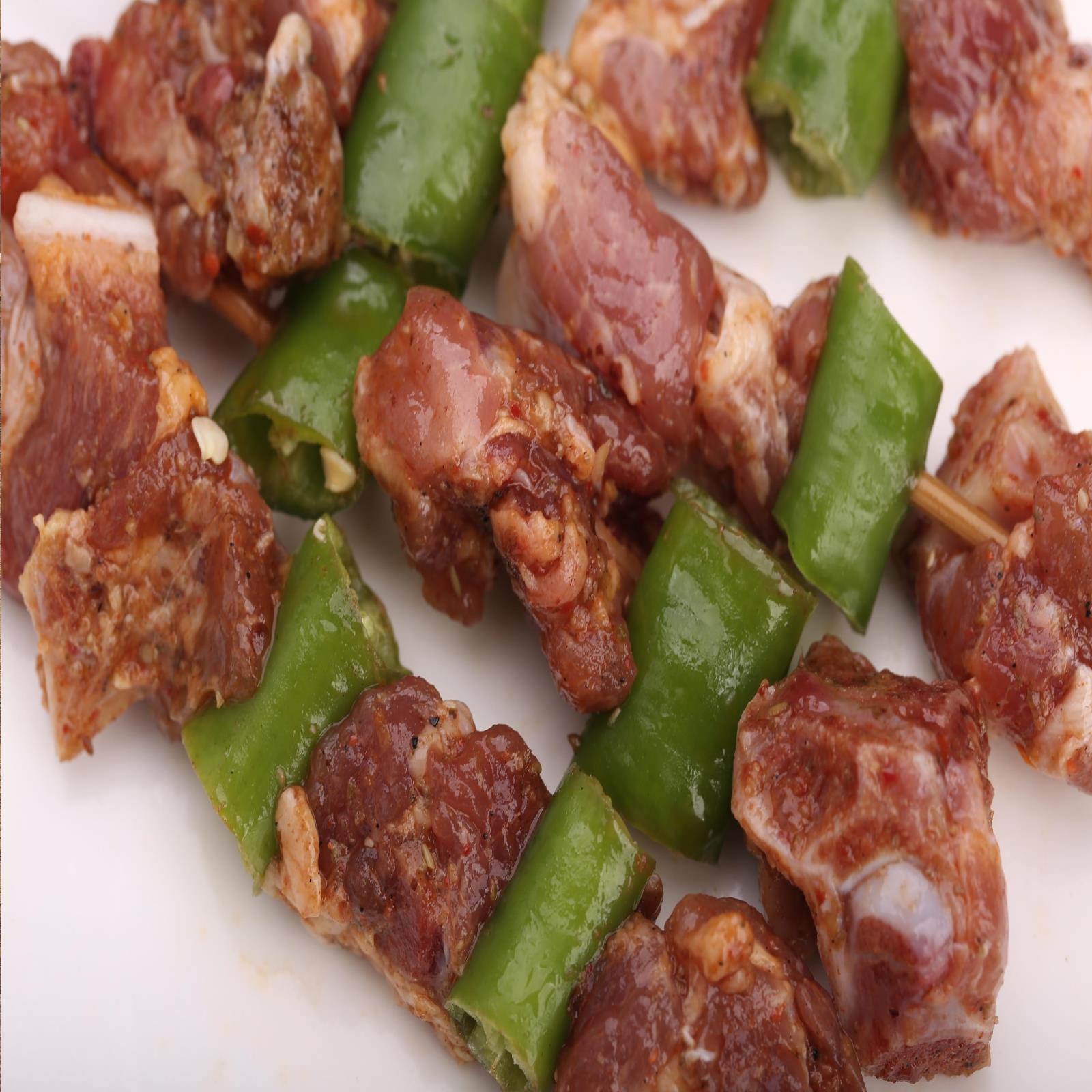 厂家直销批发冷冻产品 青椒排骨串火锅食材 油炸速冻烧烤 猪.