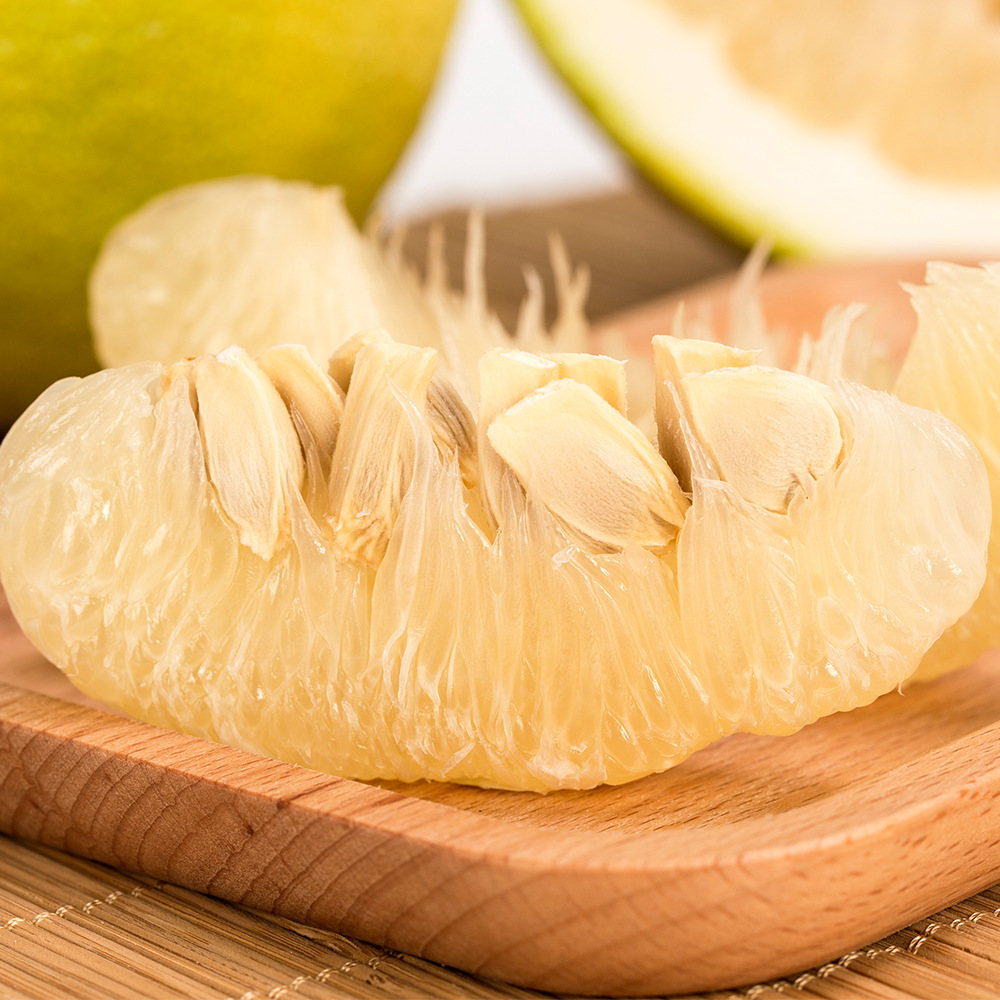 正宗广东梅州蜜柚 广东梅州沙田柚 梅州柚子 中秋送礼佳品8个装 - 食