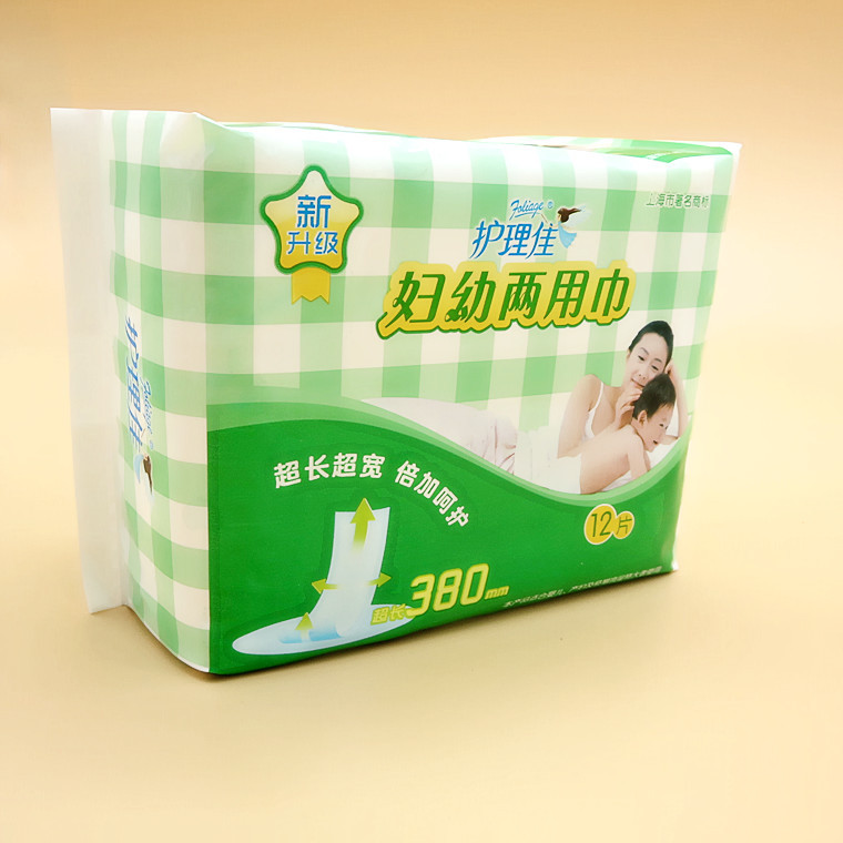 护理佳妇幼妇婴两用巾卫生巾加长棉柔多用型婴儿成人尿片 f8112