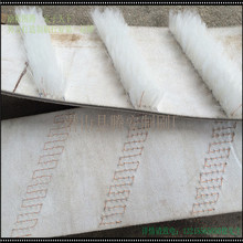 牛筋皮带工业毛刷块状分布刷丝输送物料传送带毛刷块间隔皮带刷