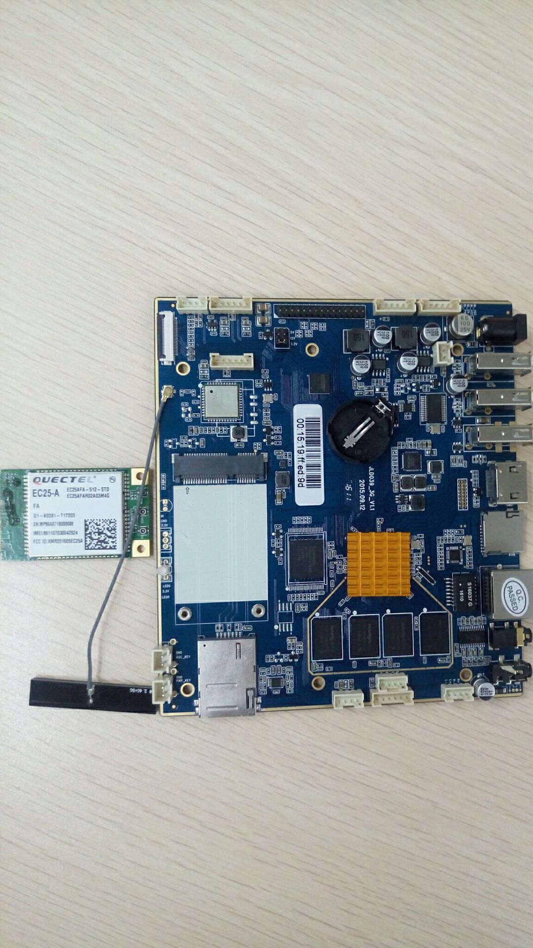 四核cpu 安卓主板 支持3g 4g模块支持5寸24寸屏幕