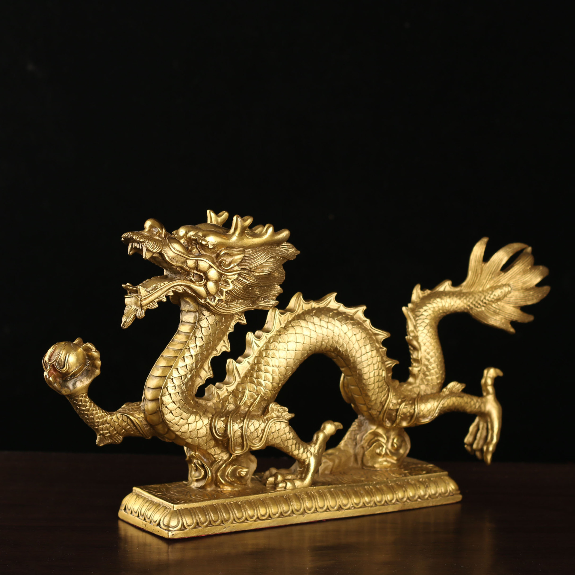 圆通佛具宗教用品 风水摆件 家居摆饰 铜汉龙 佛教用品 龙