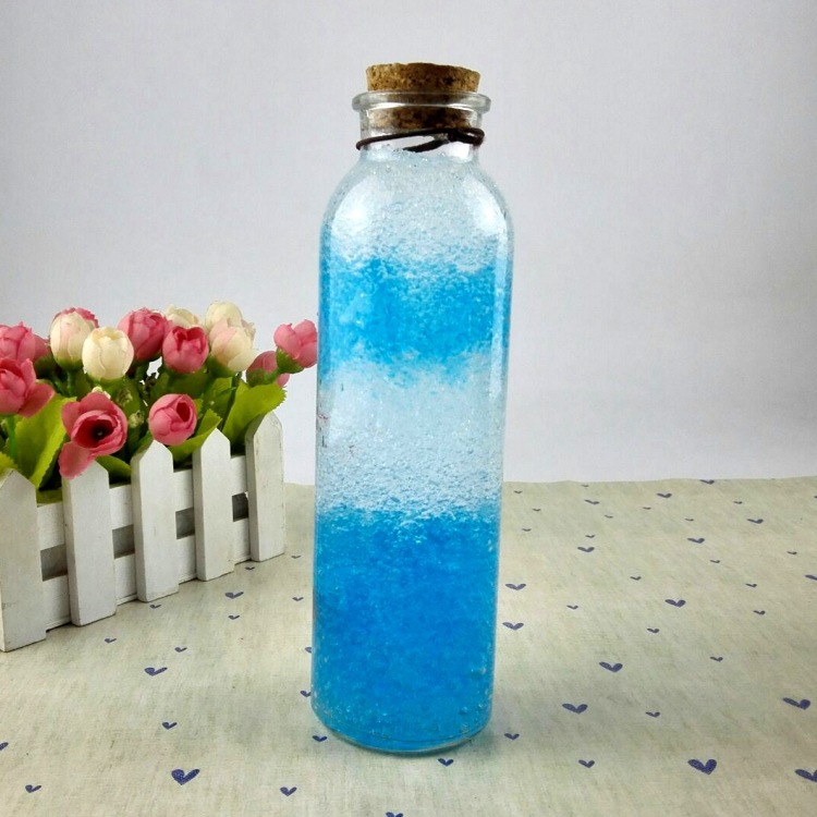 海洋宝宝彩虹瓶 超创意diy需自制材料幸运瓶 许愿瓶水晶泥摆件