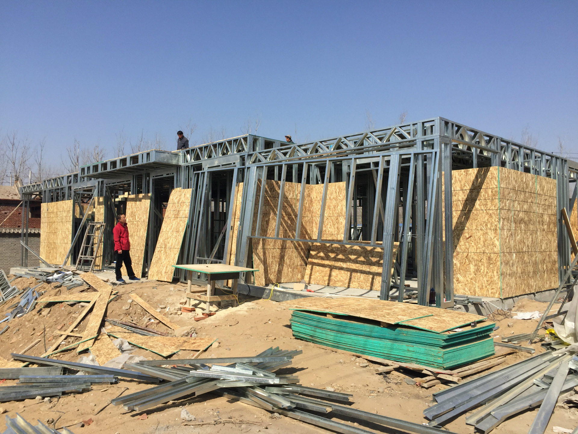 定荣家轻钢别墅2607号 轻钢房屋新农村建造轻钢别墅造价低施工快