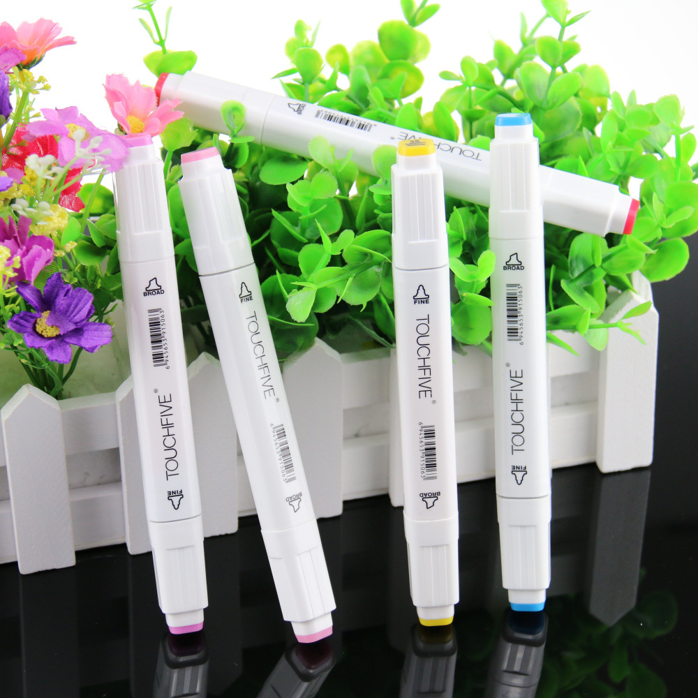 5代酒精油性马克笔单支 手绘马克笔pop绘画上色油彩笔