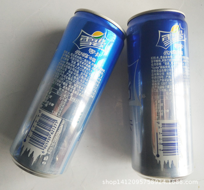 雪碧零卡 无糖雪碧 清爽柠檬味汽水 330ml*24罐/箱 无糖饮料