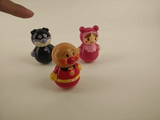 anpanman面包超人细菌小子不倒翁pvc玩具迷你桌面收藏萌系小摆件