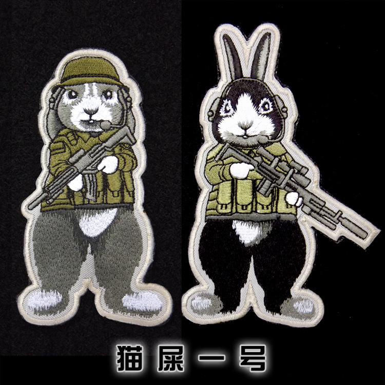 傲途多尔 猫屎一号战术章 帕奇 波塔斯基刺绣臂章 双面魔术贴包贴