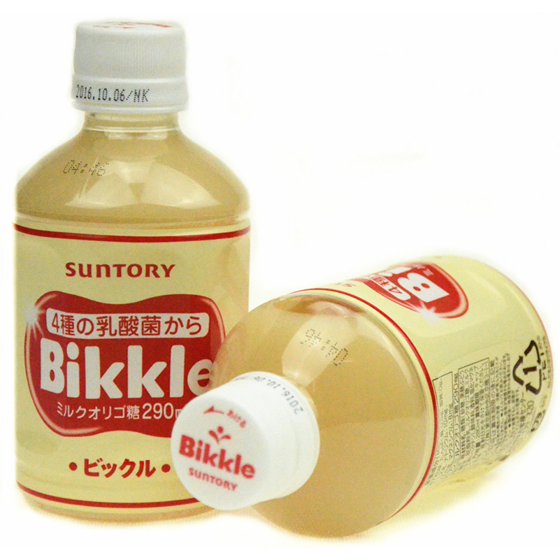 日本进口饮料 三得利bikkle活性乳酸菌饮品280ml*24瓶/箱