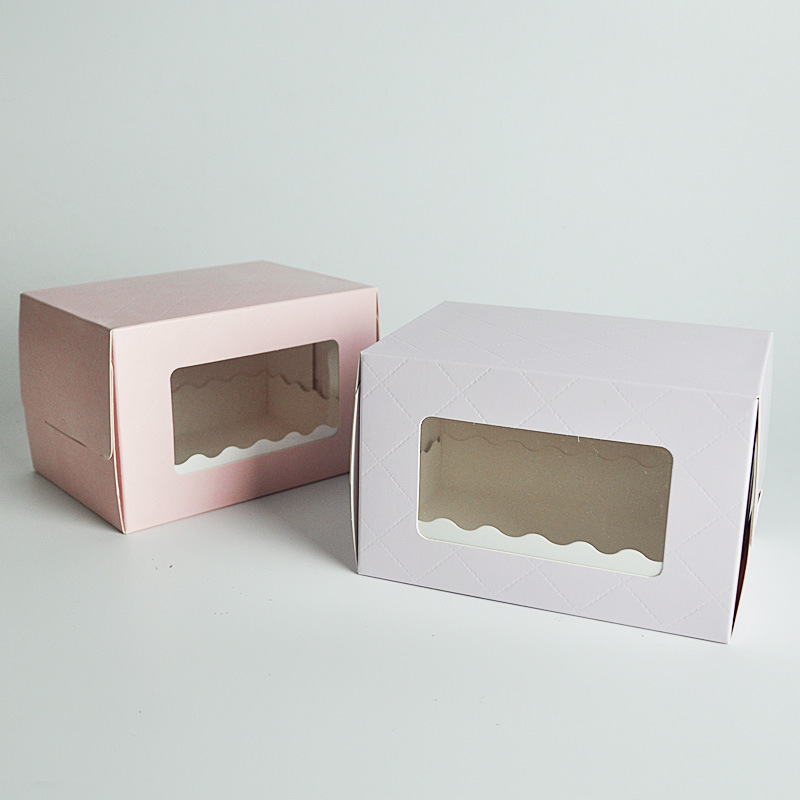 现货直销小号菱形蛋糕卷纸盒 内托蛋糕卷食品包装盒