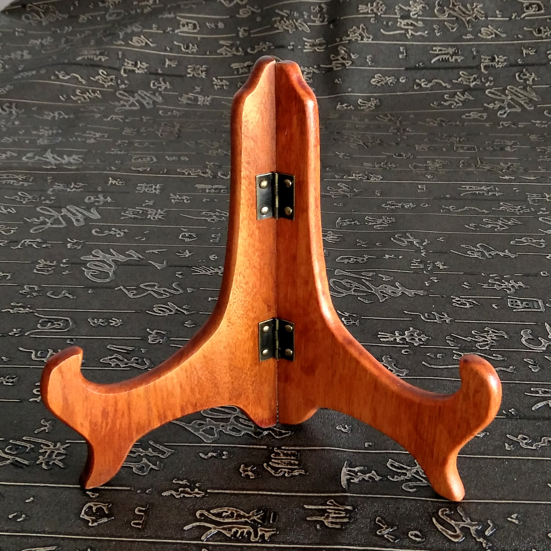 普洱茶茶饼支架 大号红实木支架普洱茶茶托 茶架盘架 批发