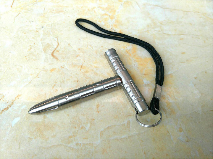 多功能不锈钢应急锤 女子防狼破窗自卫钨钢头战术防卫笔edc工具