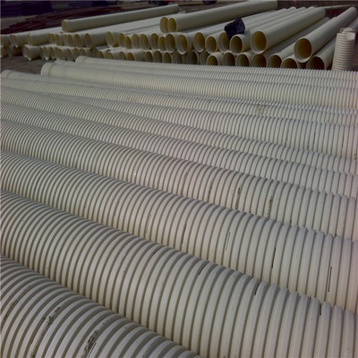 铁路渗水pvc打孔波纹管 250pvc透水双壁波纹管