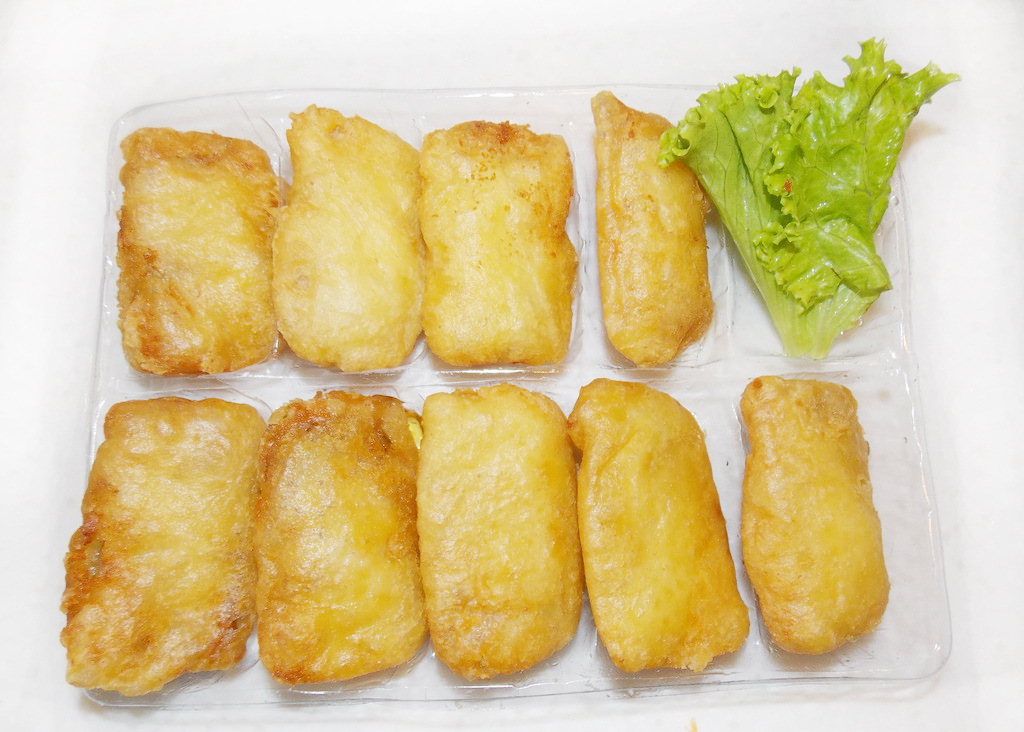 休闲水产零食鱼排半成品保装速冻烧烤烤串100片箱