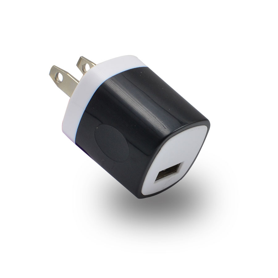 彩色拇指充 手机充电器接头 足1a充电头 手机usb转接头 厂家批发