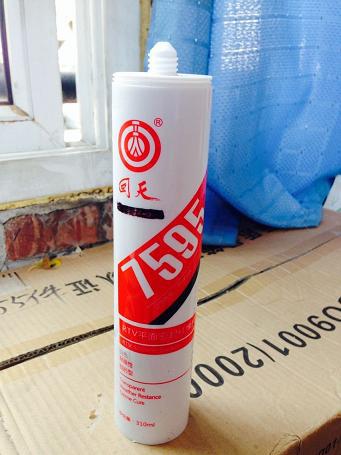 回天5951平面密封硅橡胶新型号7595白色透明回天胶7595