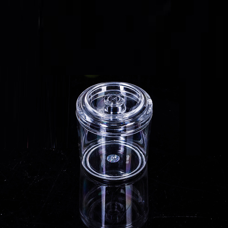 Factory Direct Sales Snack Bar Plastic Sugar Bowl Shatter Proof Cover Acrylic Seasoning Jar Pepper Jar Seasoning Containers Transparent