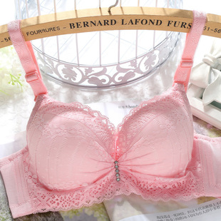 白色少女文胸日系学生内衣中上薄下厚聚拢胸罩小胸内衣夏 204