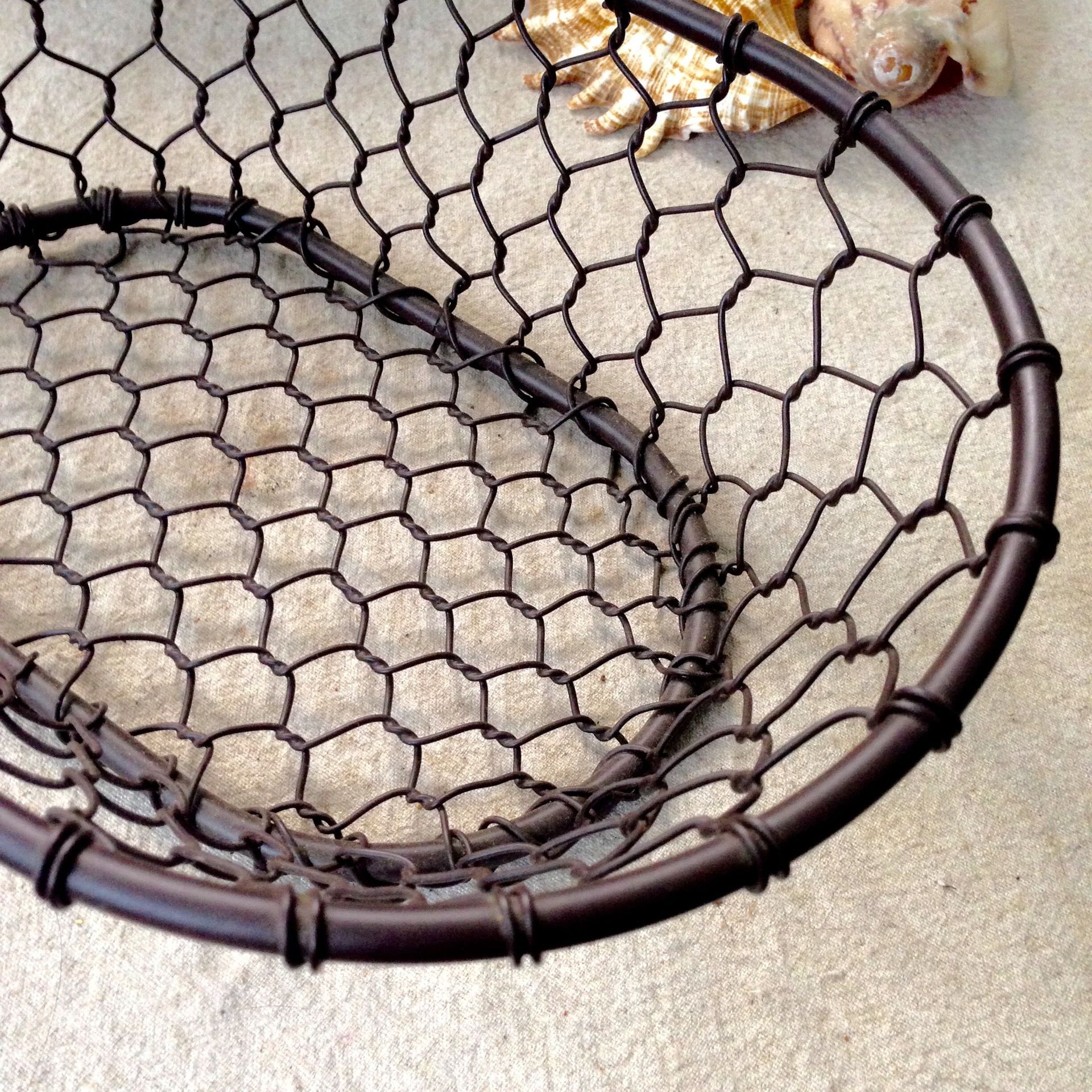 手工编织铁线篮 铁艺水果篮 面包曲奇饼干烘培点心篮 油炸小.