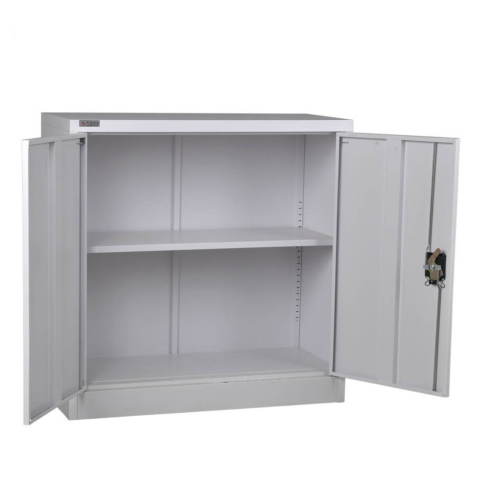 特价办公矮柜文件地柜边柜档案储物柜铁皮收纳柜双层带锁厂家