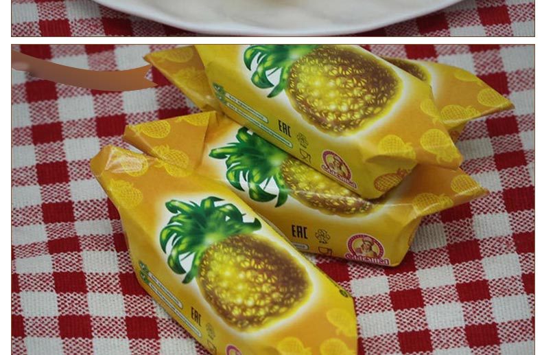 新品进口俄罗斯 斯拉夫巧克力菠萝威化糖果 休闲零食 特价