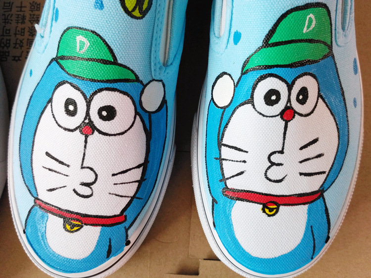 一脚蹬懒人浅口低帮叮当猫儿童亲子鞋套脚哆-童鞋